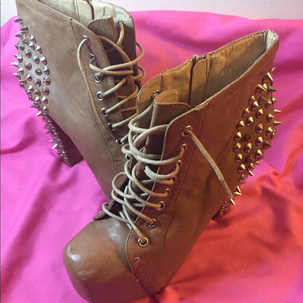 Stylish platform booties
